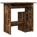 vidaXL Stôl dymový dub 80x45x74 cm spracované drevo