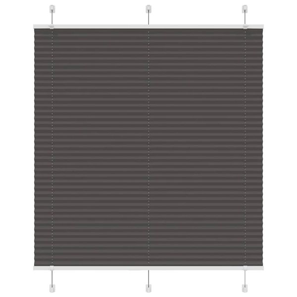 vidaXL plisovaná roleta čierna 115x150 cm Šírka látky 114,4 cm