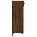vidaXL Botník hnedý dub 60x35x105 cm kompozitné drevo