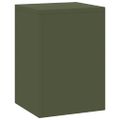 vidaXL Stojan na rastliny 2 pcs Olivovo zelená 24 x 24 x 35 cm Oceľ