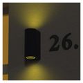 LED záhradné stienne svetlo EMOS ZGF020P , 8,8 x 6,7 x 15,3 cm, 2 x GU10, 35 W