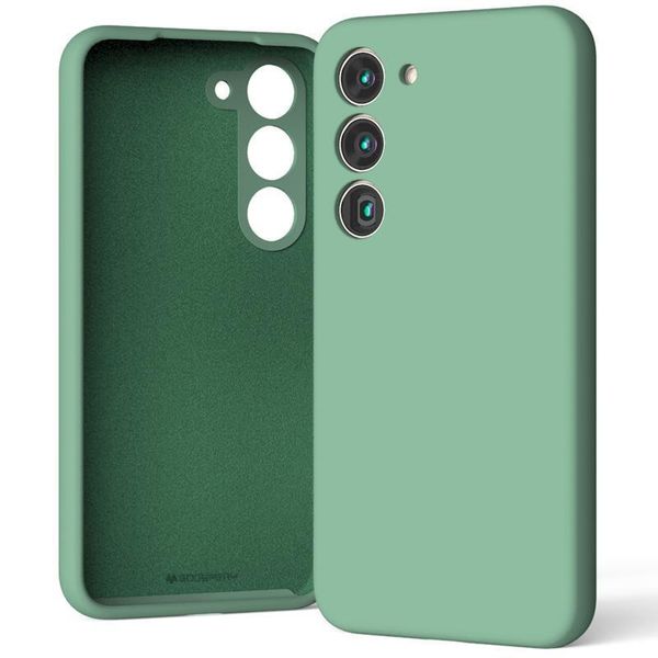 Silikónový obal MERCURY pre Samsung S24 FE zelený