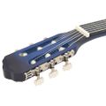 vidaXL Folková klasická gitara s výrezom, ekvalizér, 6 strún, modrá