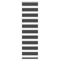 vidaXL Zebra roleta čierna 55x100 cm šírka látky 50,9 cm polyester