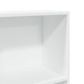 vidaXL Knižnica biela 80x30x114 cm kompozitné drevo