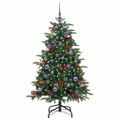 vidaXL Umelý vianočný stromček Zelená 150 cm PVC, kov a plast