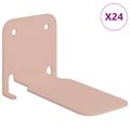 vidaXL Neviditeľná plávajúca polica 24 ks Ružová 6 x 11 x 6,5 cm