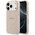 Obal Guess pre iPhone 17 Pro HC MAGSAFE PU W/ PEONY HOT STAMP ružový