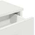 vidaXL Nástenná polica so zásuvkami Biela 60x28x15 cm Upravené drevo