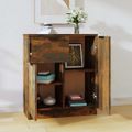 vidaXL Komoda dymový dub 60x30x70 cm spracované drevo