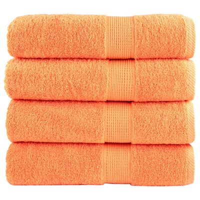 vidaXL Prémiové osušky SOLUND 4 ks fialové 100x150 cm 600 g/m2