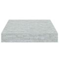 vidaXL Plávajúce nástenné police 4 ks betónovo-sivé 23x23,5x3,8 cm MDF