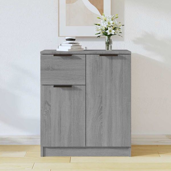 vidaXL Komoda sivý dub sonoma 60x30x70 cm spracované drevo