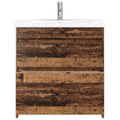 vidaXL Sada kúpeľňového nábytku Staré drevo 81 x 40 x 84,5 cm