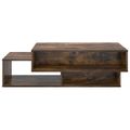 vidaXL Konferenčný stolík Dymová dub 105 x 50 x 32,5 cm