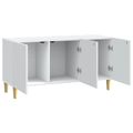 vidaXL TV skrinka Biela 99 x 34,5 x 50 cm Kompozitné drevo