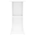 vidaXL Stojan na akvárium lesklý biely 75x36x72,5 cm kompoz. drevo