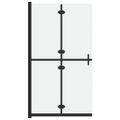 vidaXL Skladacia sprchová zástena nepriehľadné ESG sklo 100x190 cm