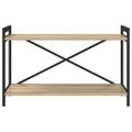 vidaXL Regál na knihy 80 x 30 x 50 cm Kompozitné drevo Sonoma dub