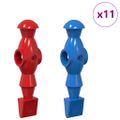 vidaXL Hráči futbalovej stoly 22 ks Modrá a červená 2,4 x 2,1 x 9,7 cm