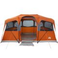 vidaXL Rodinný stan so strechou Oranžová a oranžová 435 x 255 x 216 cm