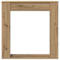 vidaXL Obloženie krbu dub artisan 100x20x100 cm kompozitné drevo