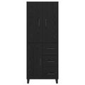 vidaXL Highboard 2 ks Čierny dub 69,5 x 34 x 180 cm