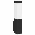 vidaXL Exteriérové nástenné svietidlo 2 ks Čierna 10,5 x 6 x 33 cm