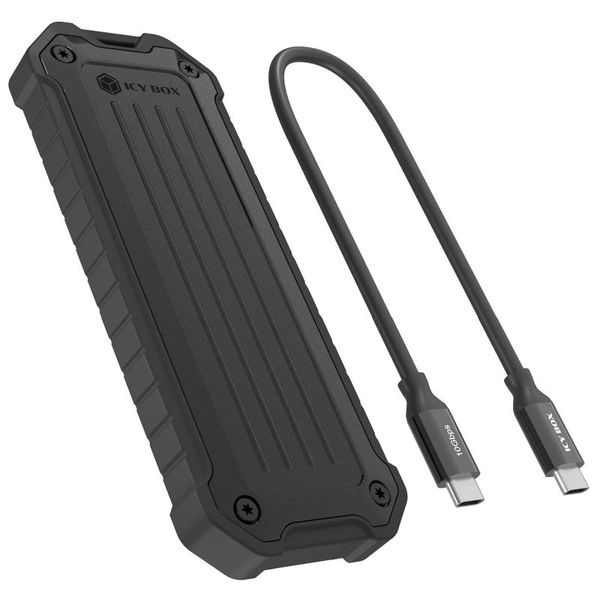 RAIDSONIC ICY Externý box M.2 NVMe/SATA, čierny