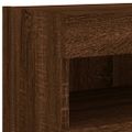 vidaXL TV nástenné skrinky s LED svetlami 2 ks hnedý dub 80x30x40 cm