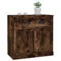 vidaXL Komoda dymový dub 70x35,5x67,5 cm spracované drevo