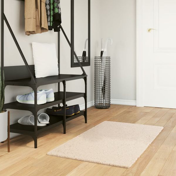 vidaXL Koberec HUARTE krátky vlas mäkký a umývateľný béžový 60x110 cm
