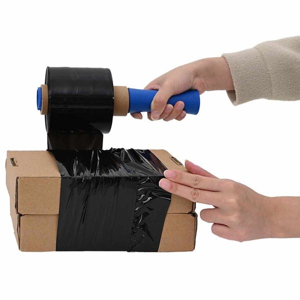 VidaXL stretch fólie 50 ks Čierna 23 µm 10 cm x 150 m
