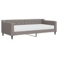 vidaXL Denná posteľ s matracom sivohnedá 90x200 cm látka