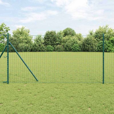 vidaXL Pevný kovaný drôtový plot 10 x 1 m (Š x V) PVC potiahnutá oceľ