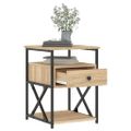 vidaXL Nočné stolíky 2 ks dub sonoma 40x42x55 cm kompozitné drevo