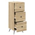 vidaXL Zásuvkový kabinet Dub sonoma 33 x 34,5 x 90 cm Kompozitné drevo