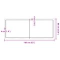 vidaXL Stolová doska svetlohnedá 160x60x(2-4)cm ošetrený masív hrany
