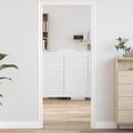vidaXL Kladivové dvere 2 ks 80 x 40 cm Borovicový masív Biela