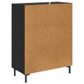 vidaXL Servírovacia skriňa Čierny dub 69,5 x 34 x 90 cm