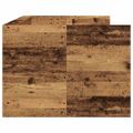 vidaXL Ležadlo so zásuvkou Staré drevo 90 x 200 cm Kompozitné drevo