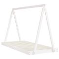 vidaXL Rám detskej postele biely 90x200 cm masívna borovica