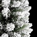 vidaXL Umelý vianočný stromček Biela 150 cm PVC, kov a plast