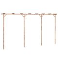 vidaXL Bambusová pergola 385x40x205 cm