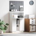 vidaXL Stôl Biela 71.5 x 31.5 x 106.5 cm Kompozitné drevo