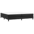 vidaXL Posteľný rám s boxspringom čierny 200x200 cm umelá koža