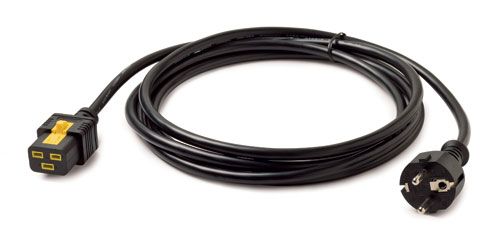 APC Power Cord, Locking C19 do CEE/7 Schuko, 3m