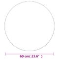 vidaXL Nástenné zrkadlo 60 cm okrúhle sklenené