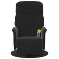 vidaXL Masážne relaxačné kreslo Čierna 91 x 71 x 105 cm Zamat