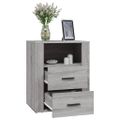 vidaXL Nočný stolík sivý sonoma 50x36x60 cm spracované drevo